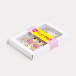 Chocolade paashazen met sleeve