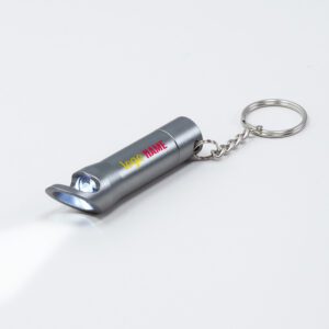 Sleutelhangers met zaklamp en flessenopener